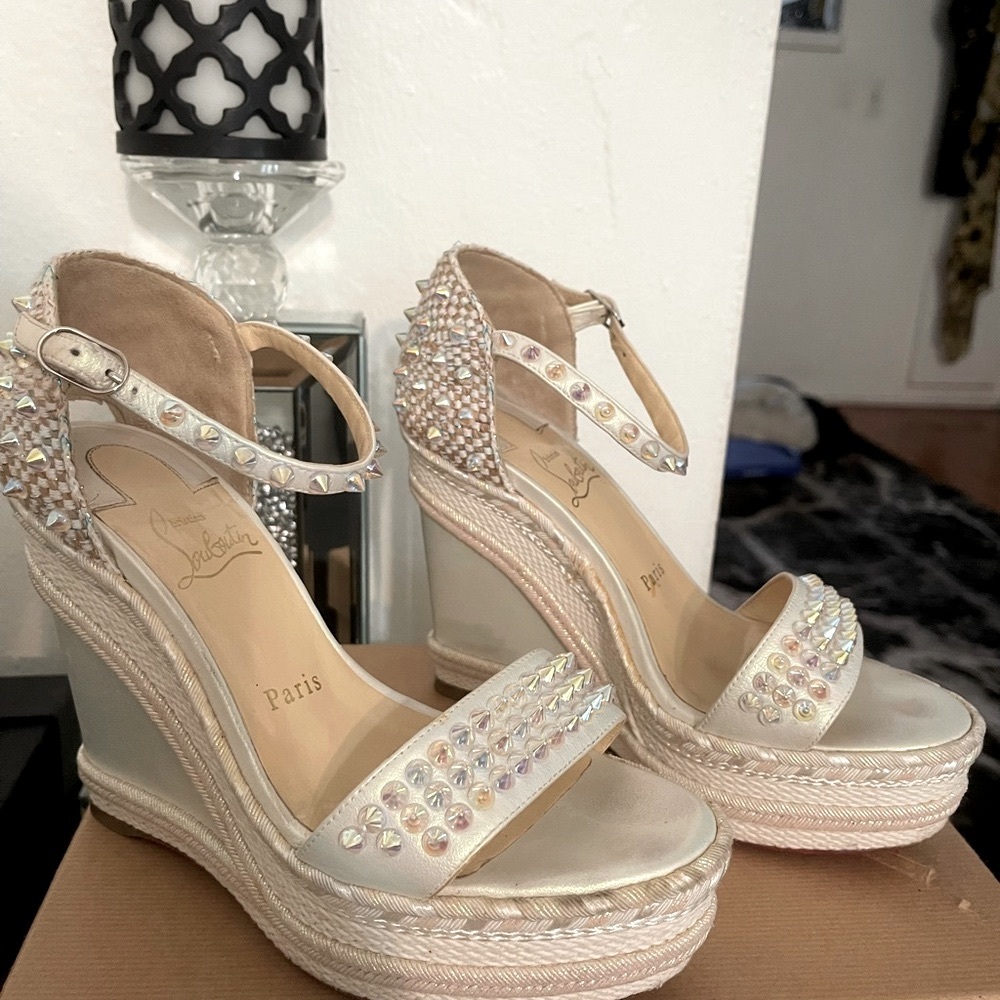 Christian Louboutin iridescent wedges - Picture 5 of 6